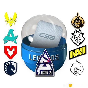 Capsule with BLAST.tv Austin Major 2025 stickers